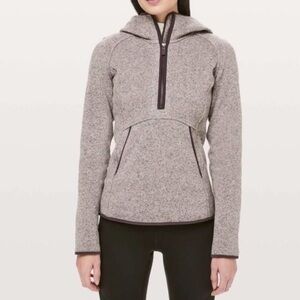 Lululemon Fleece & Thank You Pullover Size 6 Heathered Smoky Blush
